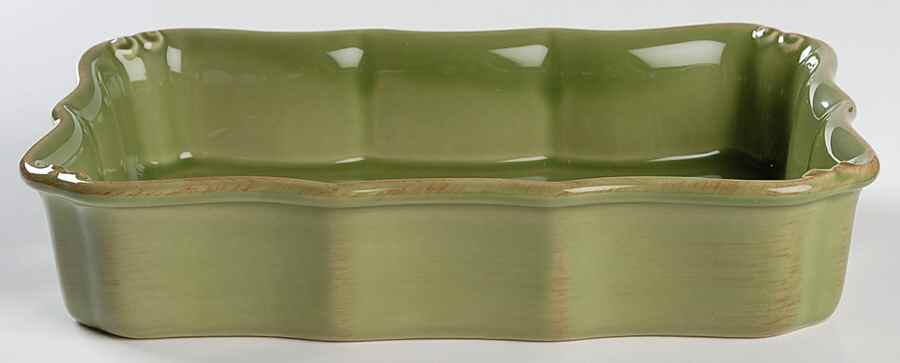 Vintage Port Green 9" Rectangular Baker by Casafina-1