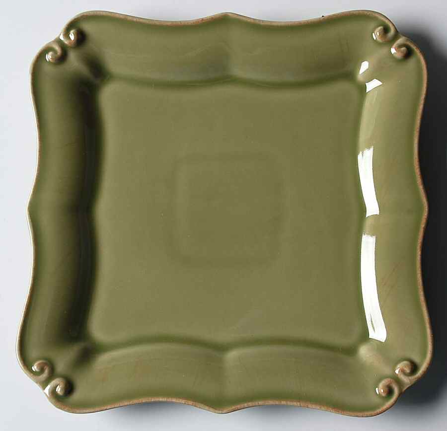 Vintage Port Green Square Salad Plate by Casafina-1