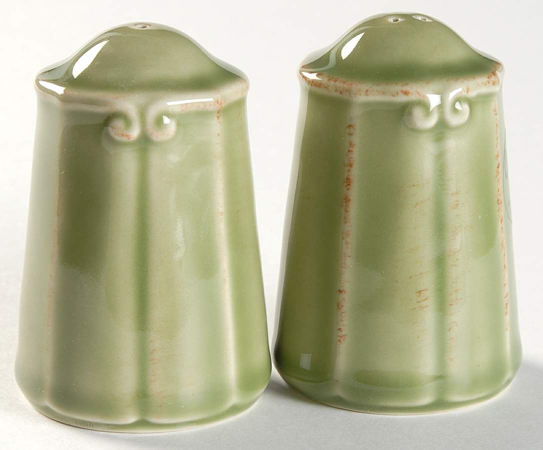 Vintage Port Green Salt & Pepper Set by Casafina-1