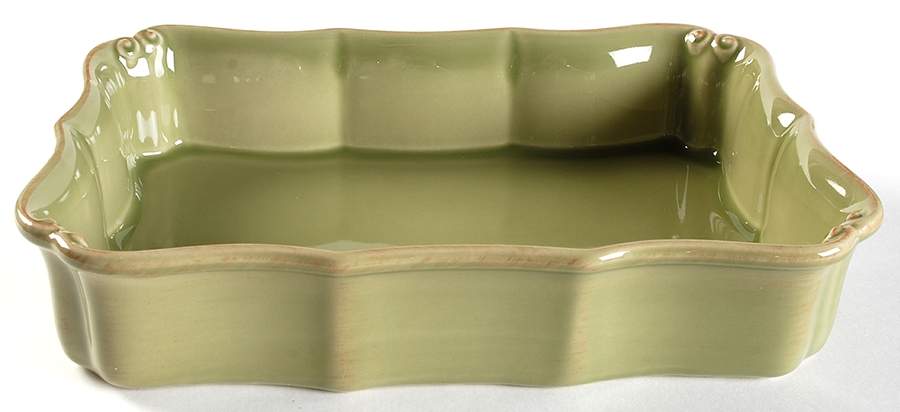 Vintage Port Green 11" Rectangular Baker by Casafina-1