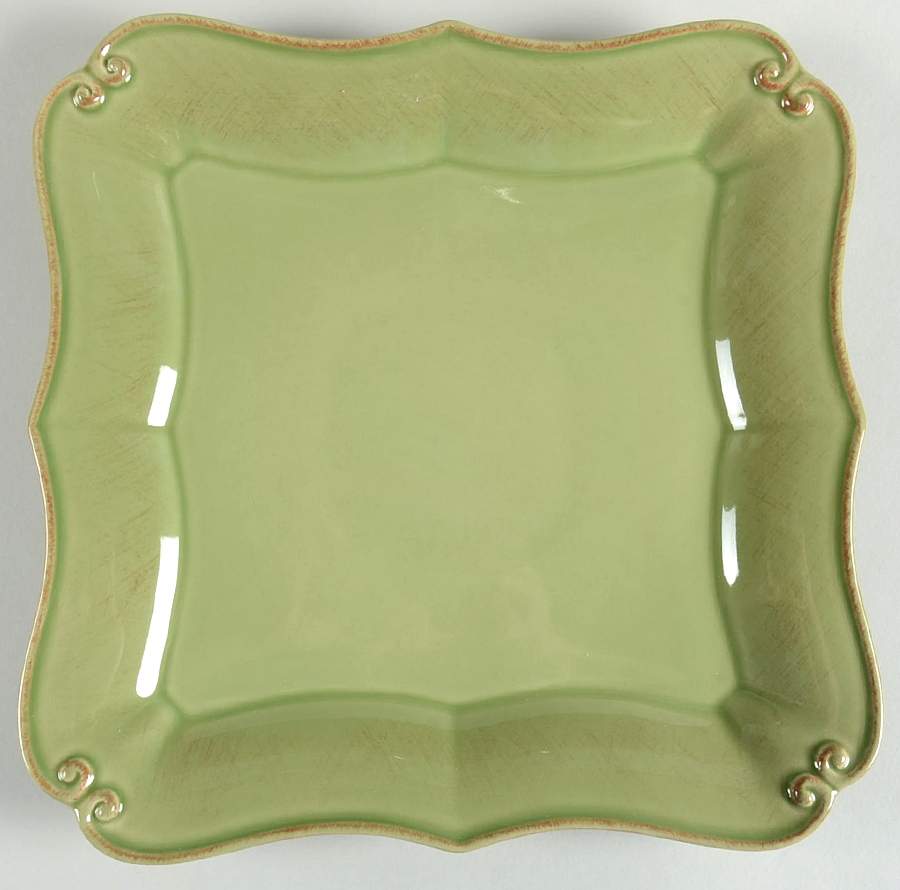 Vintage Port Green Square Dinner Plate by Casafina-1