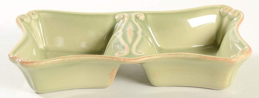 Vintage Port Green 2 Part Rectangular Divided Server by Casafina-1