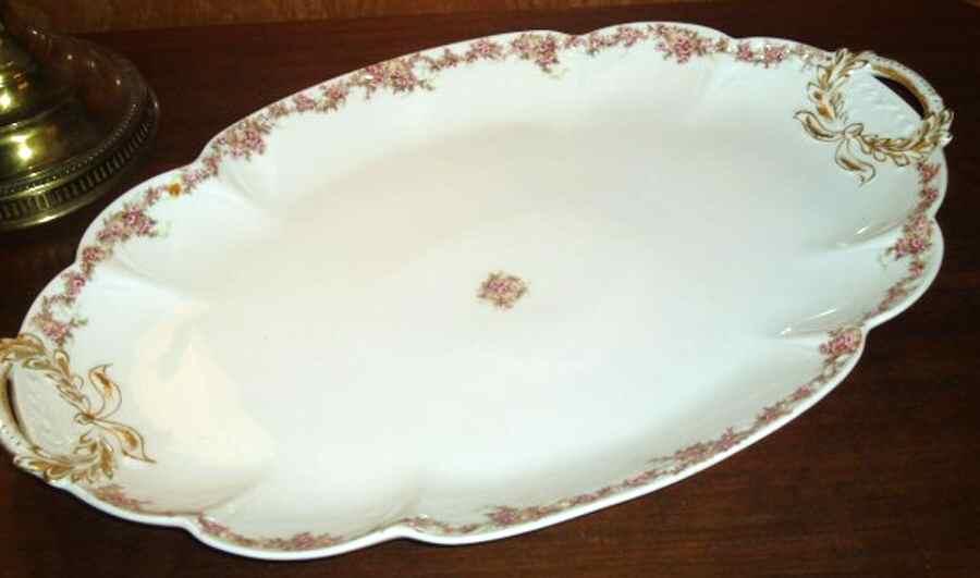 CHF1099 14" Oval Serving Platter by Charles Field Haviland-1