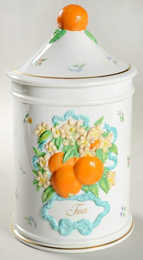 Le Cordon Bleu Tea Canister & Lid by Franklin Mint-1