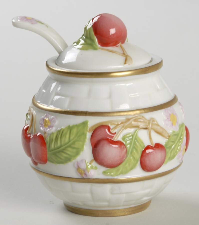 Le Cordon Bleu Jam/Jelly & Lid W/Spoon by Franklin Mint-1