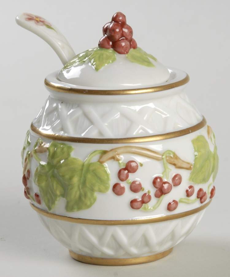 Le Cordon Bleu Jam/Jelly & Lid W/Spoon by Franklin Mint-1