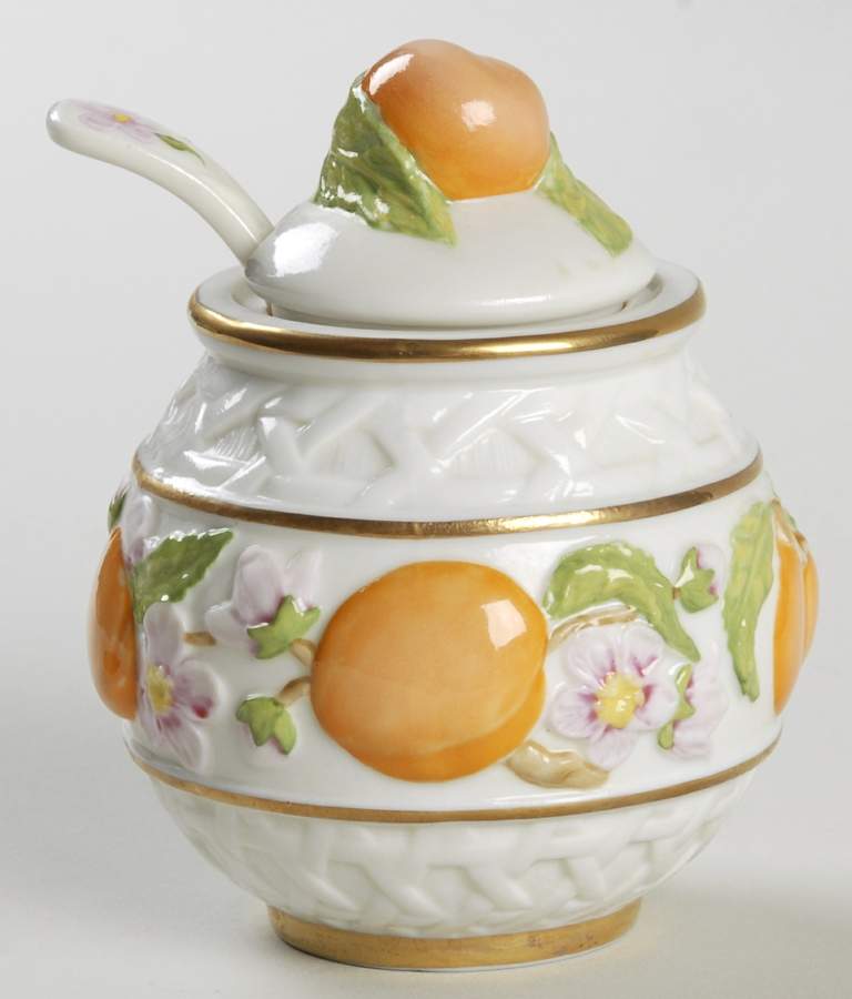 Le Cordon Bleu Jam/Jelly & Lid W/Spoon by Franklin Mint-1