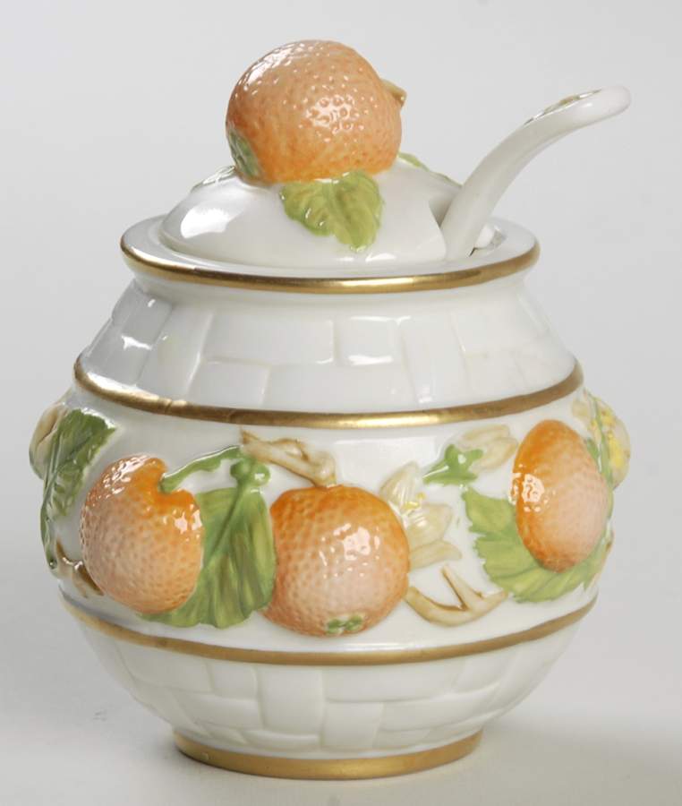 Le Cordon Bleu Jam/Jelly & Lid W/Spoon by Franklin Mint-1
