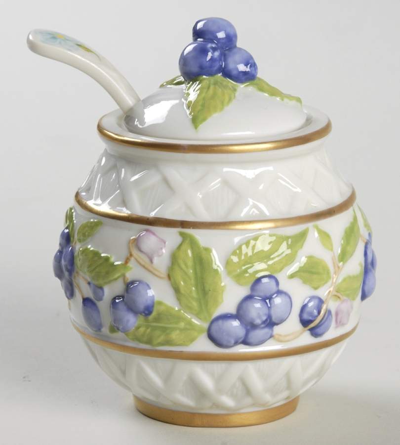 Le Cordon Bleu Jam/Jelly & Lid W/Spoon by Franklin Mint-1