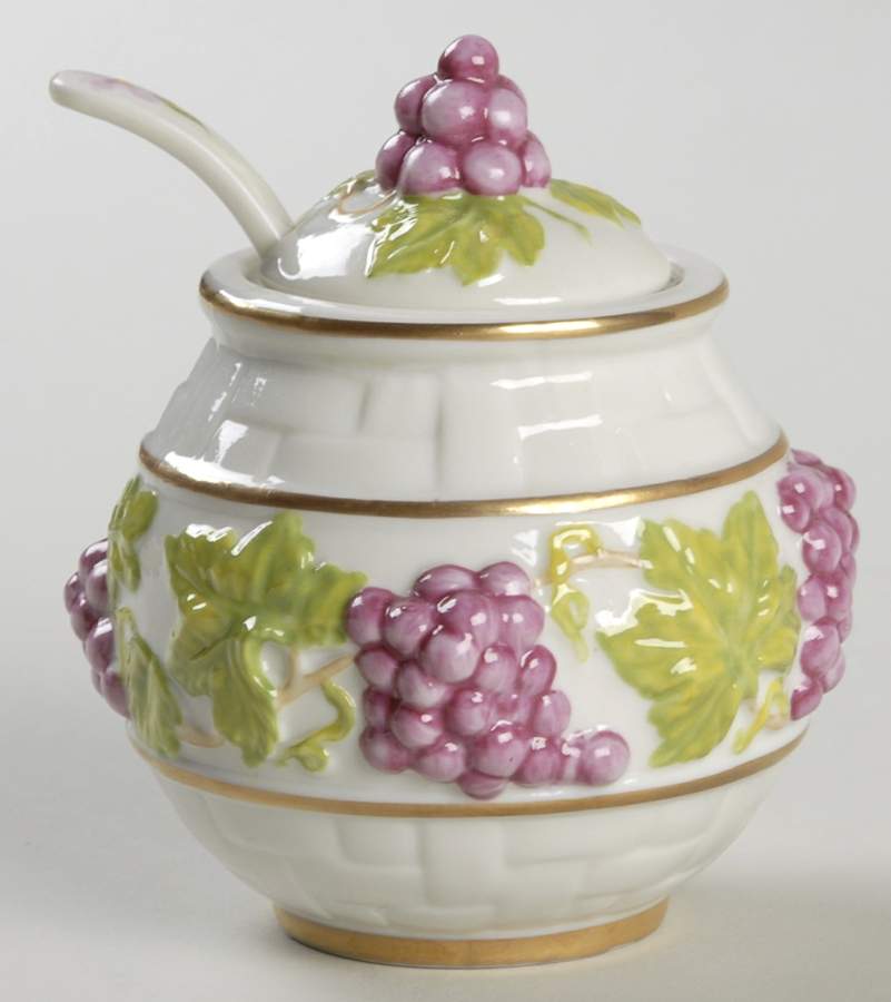 Le Cordon Bleu Jam/Jelly & Lid W/Spoon by Franklin Mint-1
