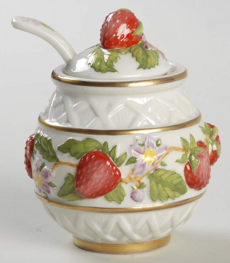 Le Cordon Bleu Jam/Jelly & Lid W/Spoon by Franklin Mint-1