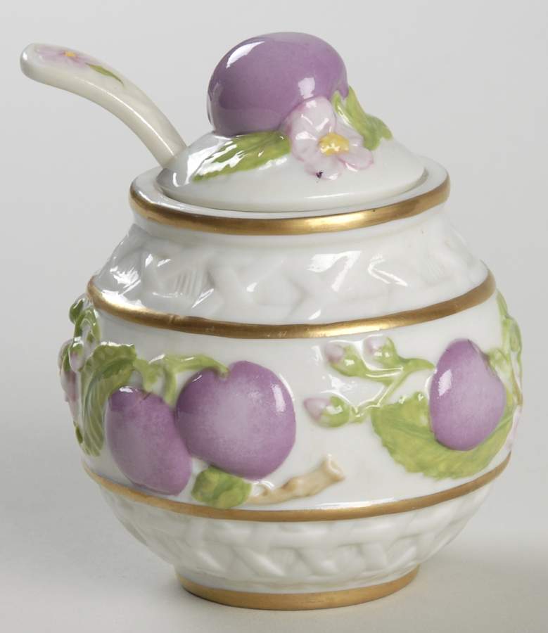Le Cordon Bleu Jam/Jelly & Lid W/Spoon by Franklin Mint-1