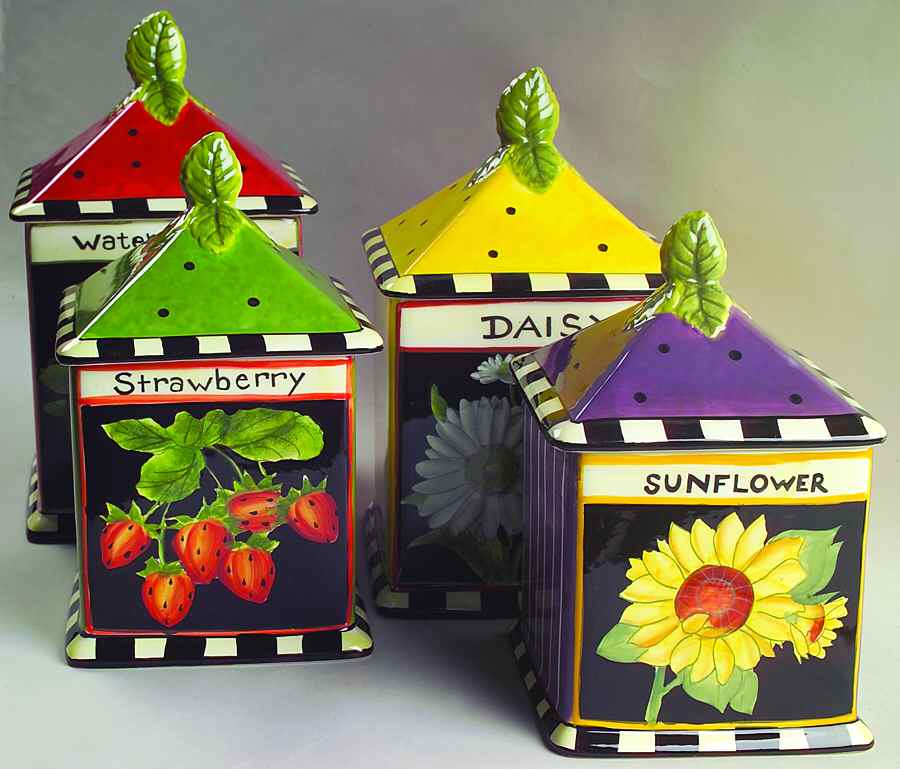 Seed Packet (4 Piece) Canister Set (Box Set) by Certified International-1