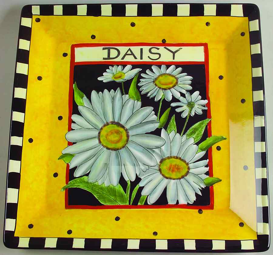 Seed Packet 13" Square Serving Platter by Certified International-1