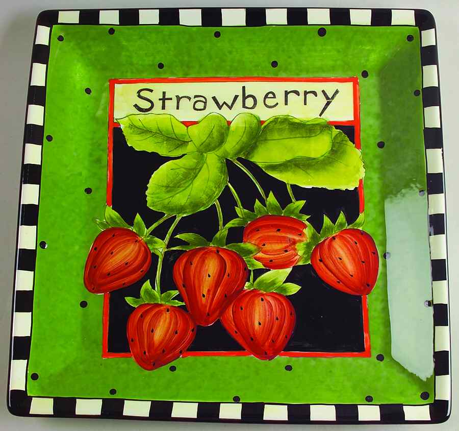 Seed Packet 13" Square Serving Platter by Certified International-1