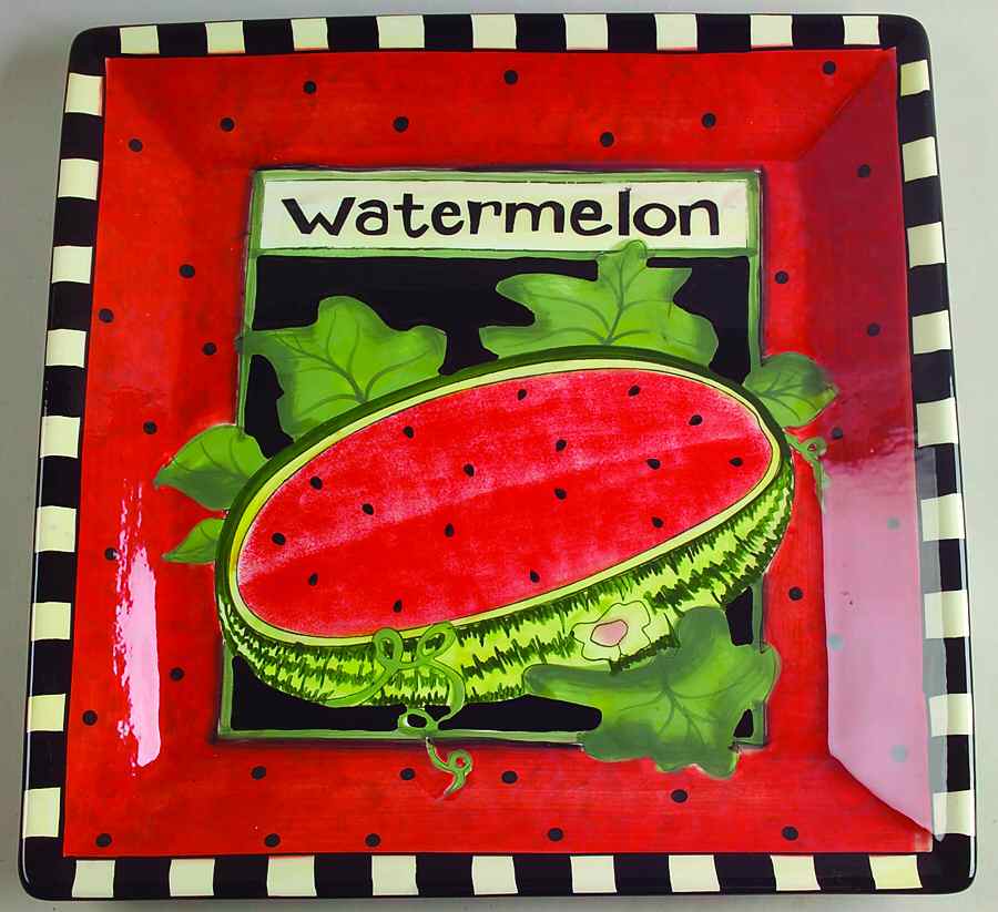 Seed Packet 13" Square Serving Platter by Certified International-1