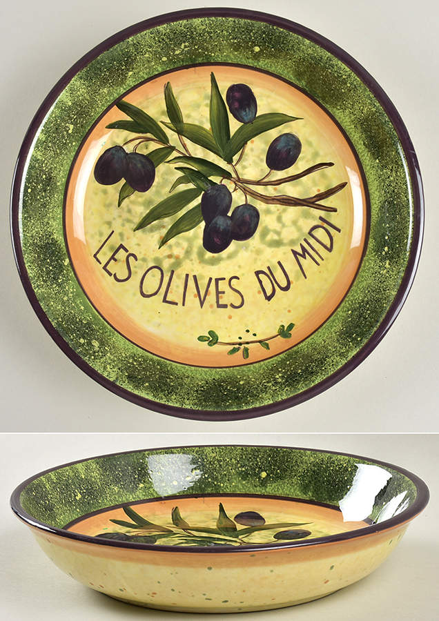 Garden of Olives 9" Individual Pasta Bowl by Certified International-1