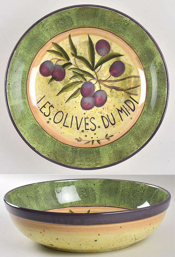 Garden of Olives 13" Pasta Serving Bowl by Certified International-1