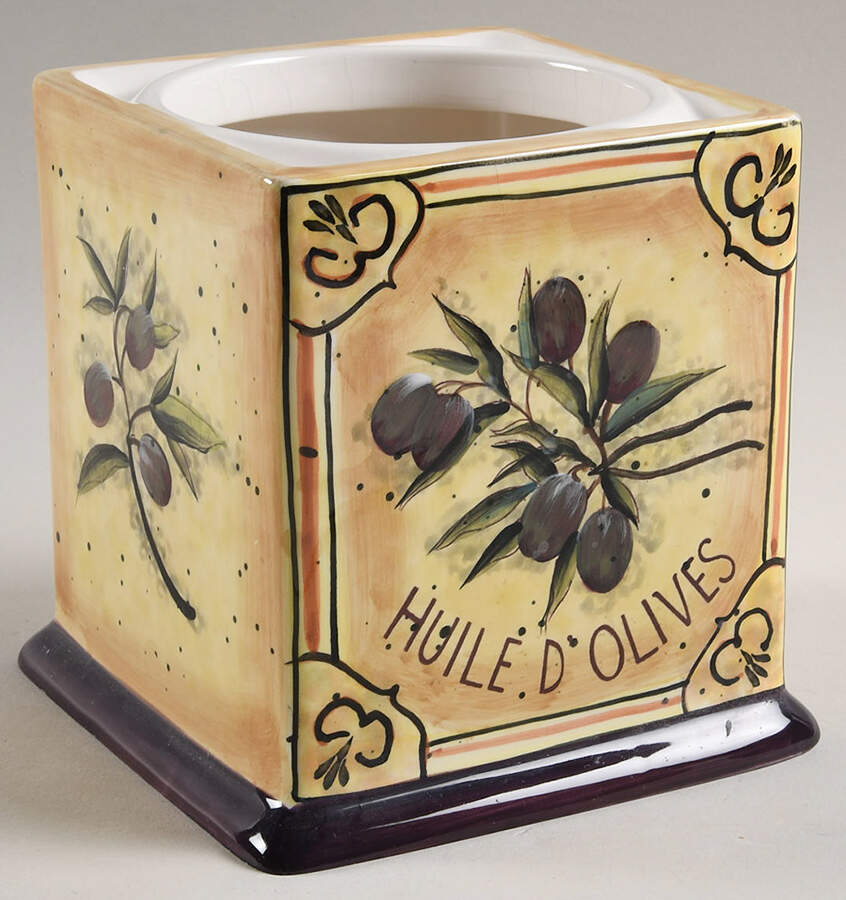Garden of Olives Medium Canister No Lid by Certified International-1