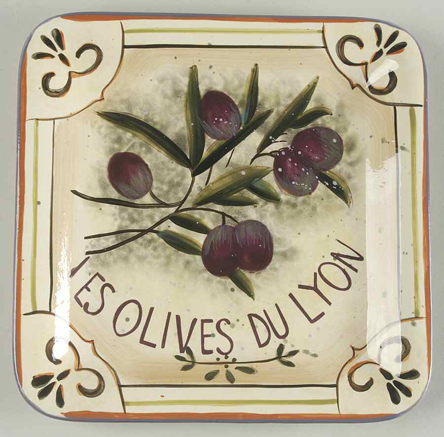 Garden of Olives Salad/Dessert Plate by Certified International-1
