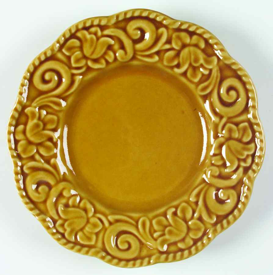 Florentine Gold Salad/Dessert Plate by Certified International-1