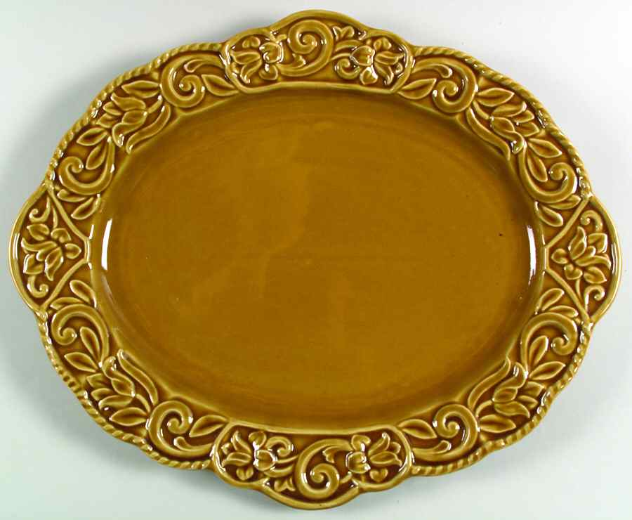 Florentine Gold 20" Oval Serving Platter by Certified International-1