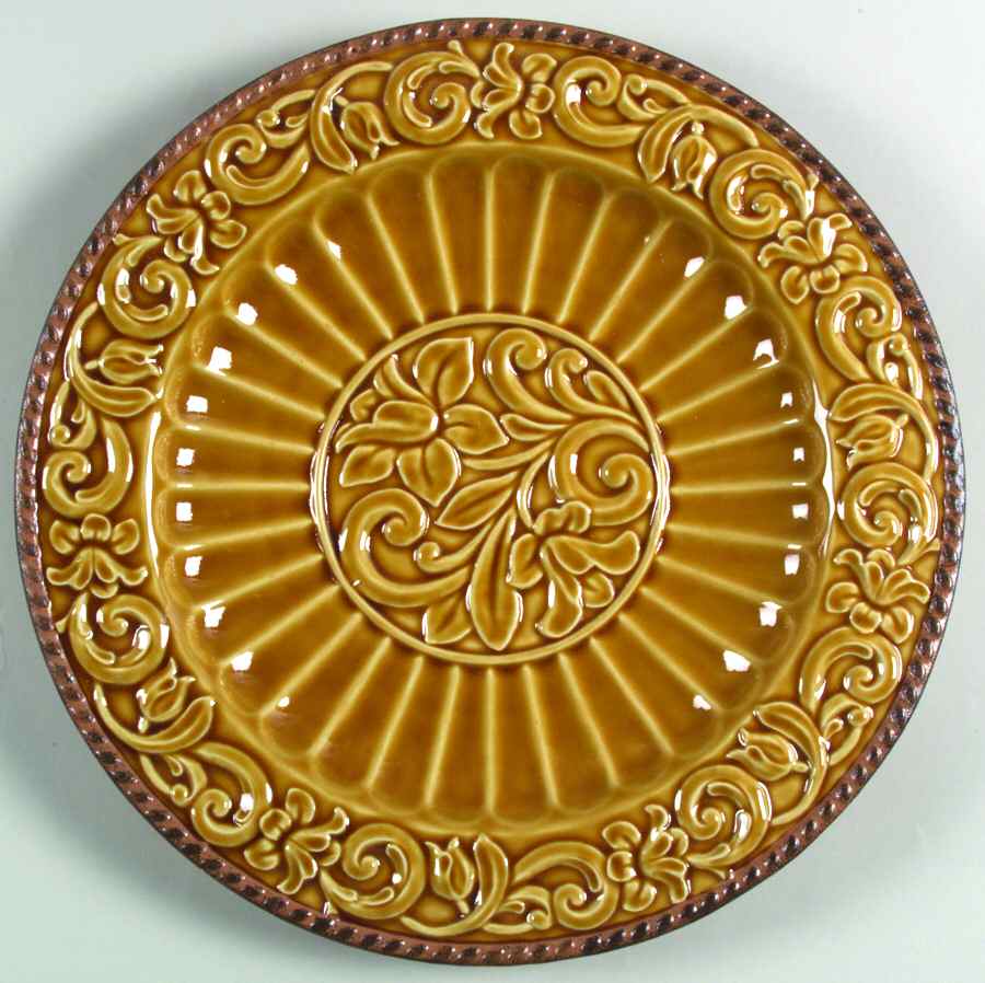 Florentine Gold Service Plate (Charger) by Certified International-1
