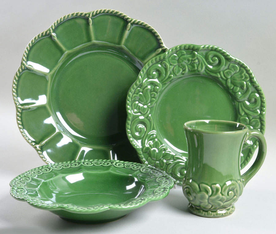 Florentine Green 4 Piece Place Setting by Certified International-1