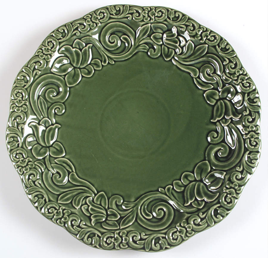 Florentine Green 16" Chop Plate (Round Platter) by Certified International-1