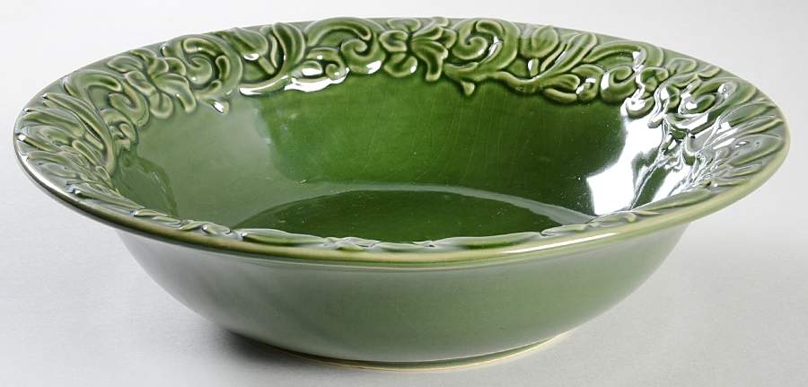 Florentine Green 11" Round Vegetable Bowl by Certified International-1