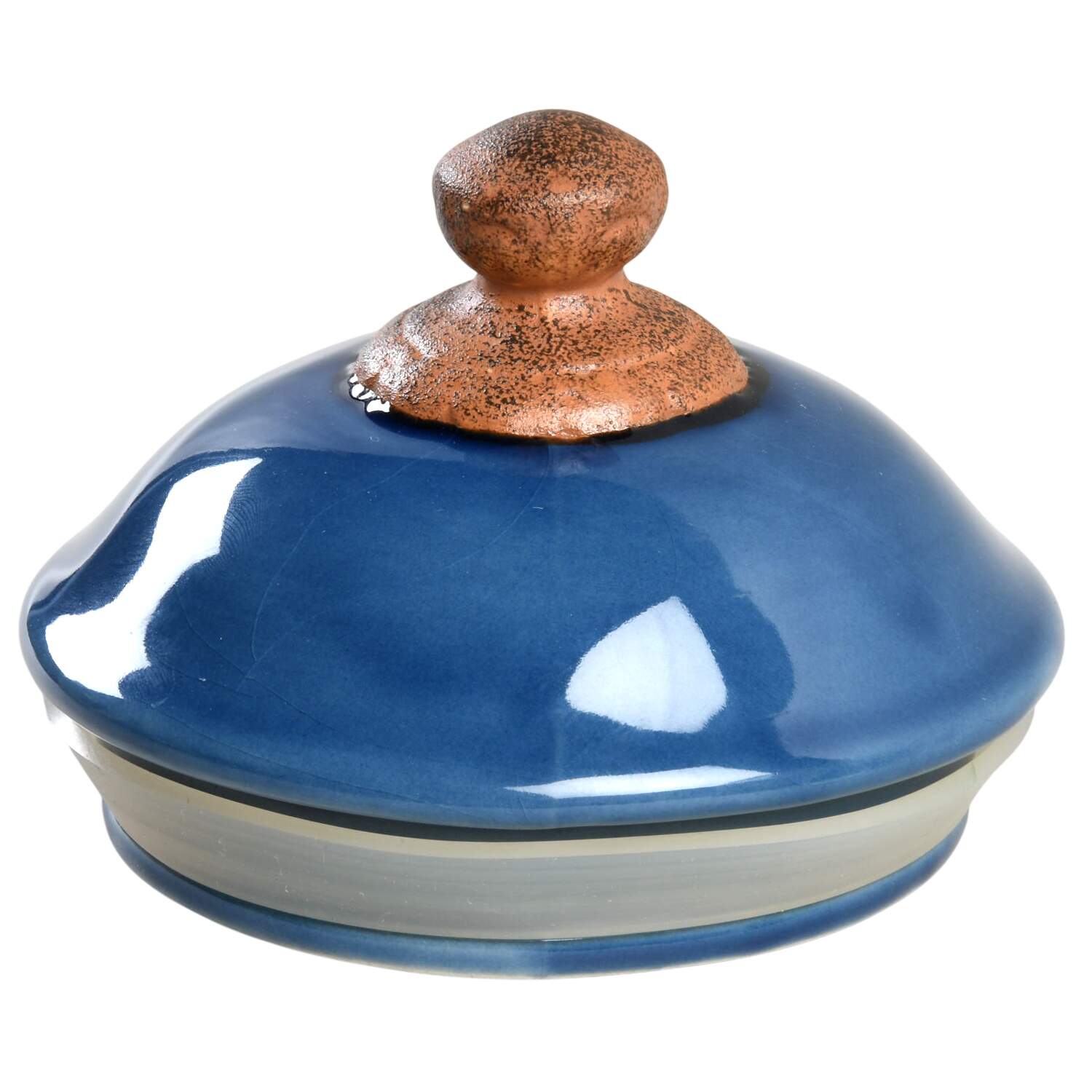 Florentine Blue Lid for Small Canister by Certified International-1