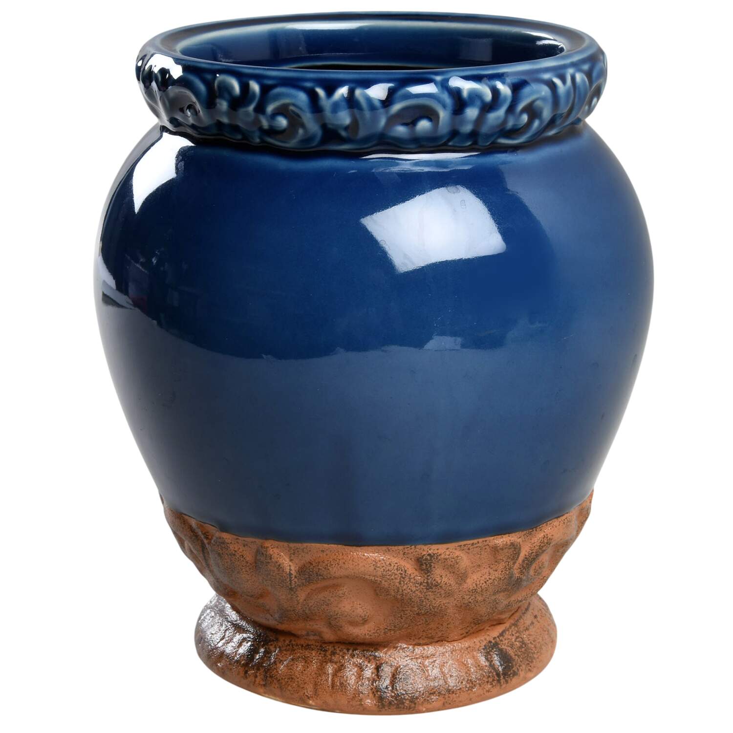 Florentine Blue Medium Canister No Lid by Certified International-1