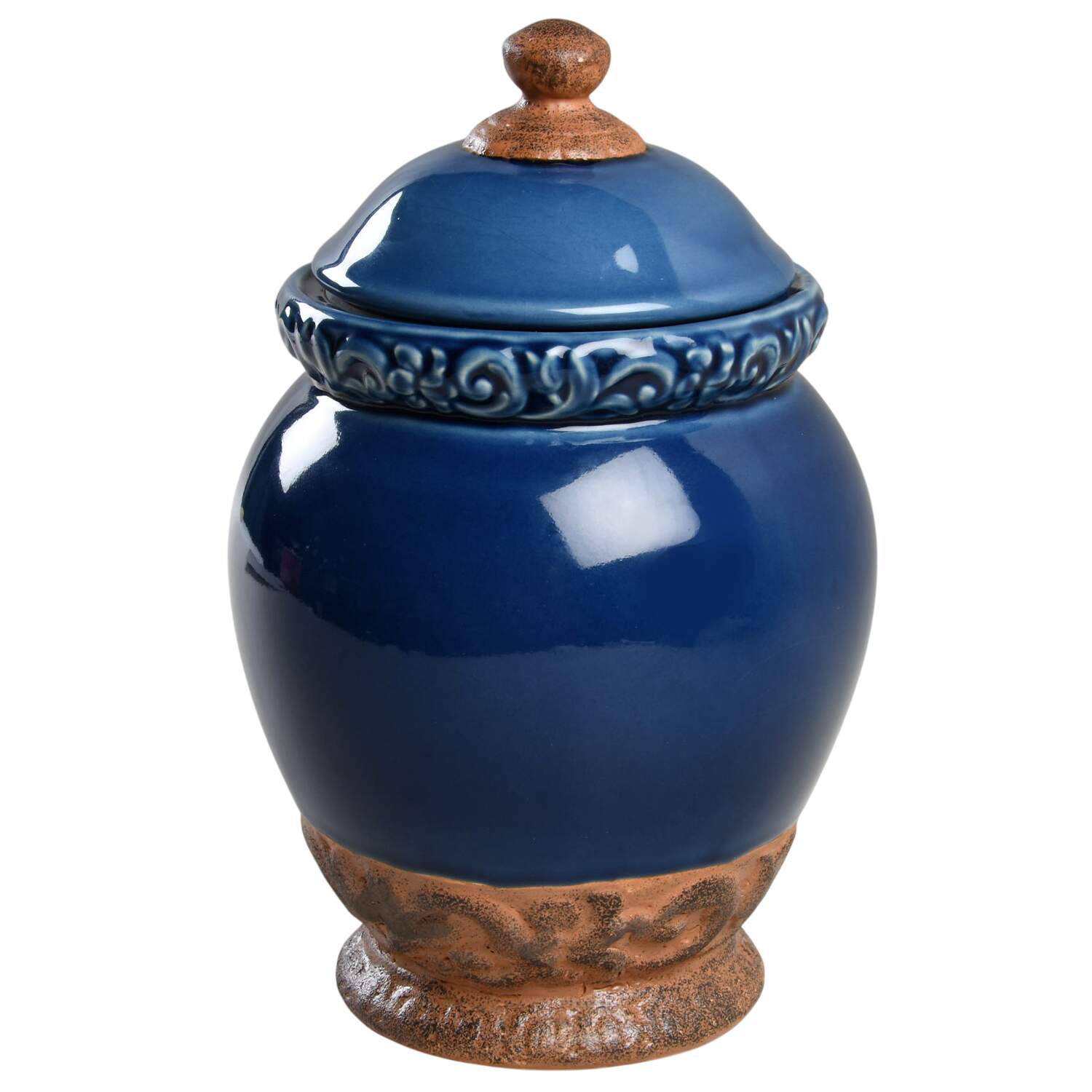 Florentine Blue Small Canister & Lid by Certified International-1