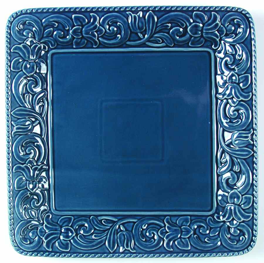 Florentine Blue 16" Square Serving Platter by Certified International-1