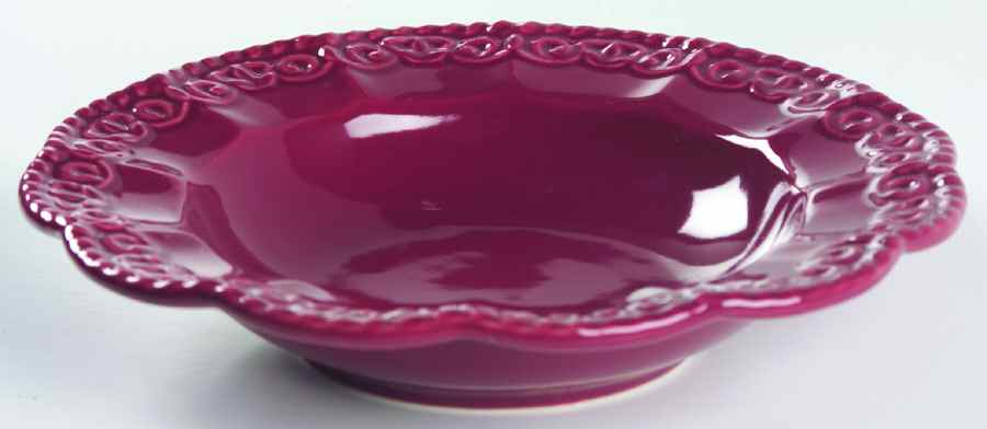 Florentine Burgundy Large Rim Soup Bowl by Certified International-1