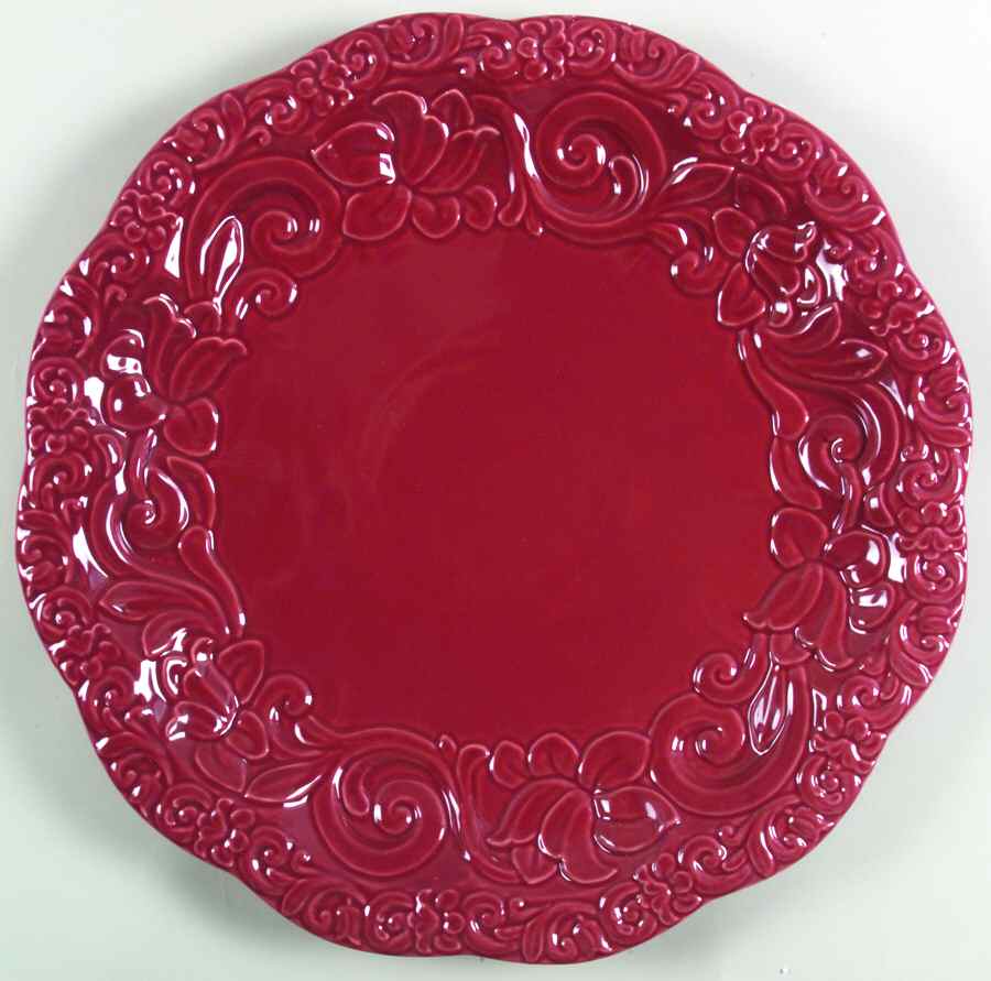 Florentine Burgundy 16" Chop Plate (Round Platter) by Certified International-1