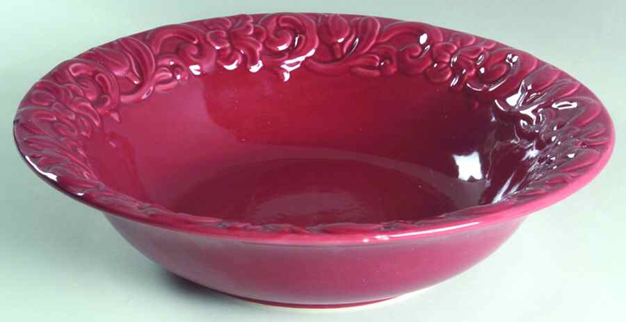 Florentine Burgundy 11" Round Vegetable Bowl by Certified International-1