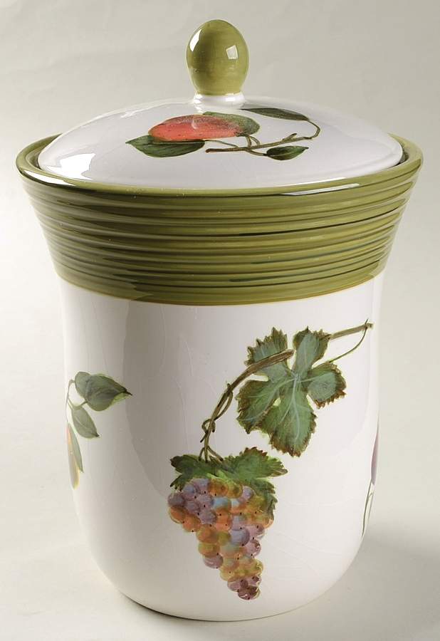 Vintage Orchard Small Canister & Lid by Certified International-1
