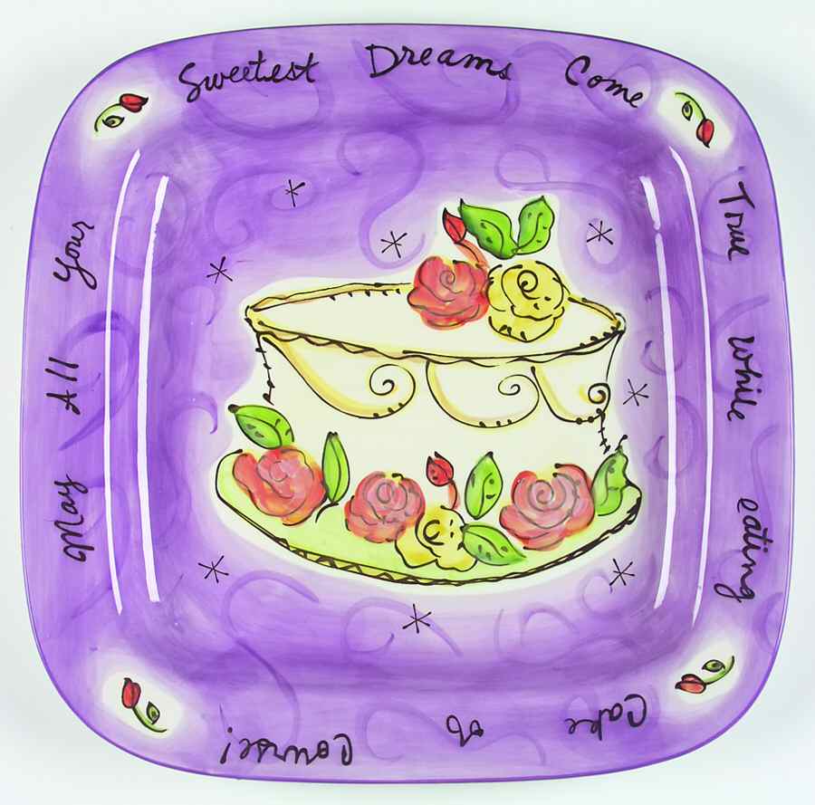 Sweets 16" Square Serving Platter by Certified International-1