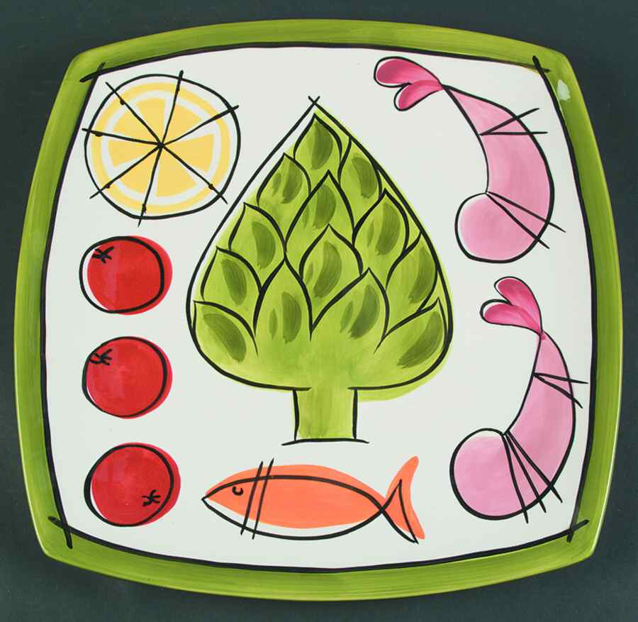 Appetizer 13" Square Serving Platter by Certified International-1