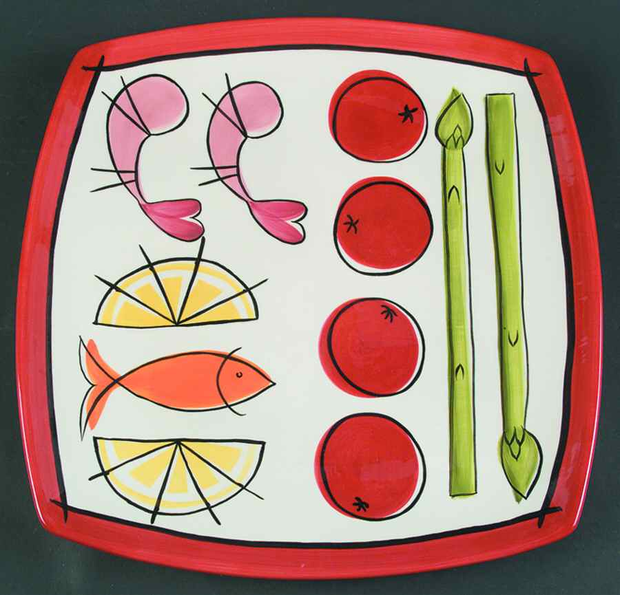 Appetizer 13" Square Serving Platter by Certified International-1