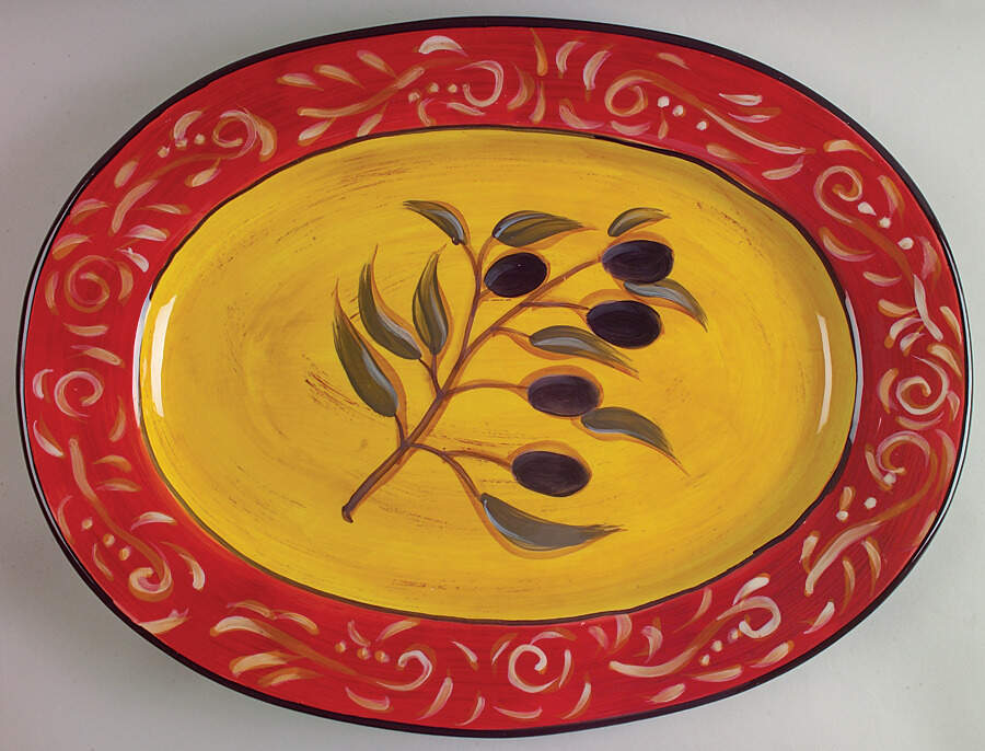 Olivia 16" Oval Serving Platter by Certified International-1