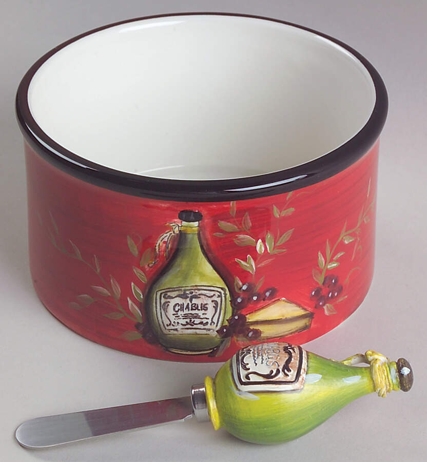Olivia Dip Bowl & Spreader Set by Certified International-1