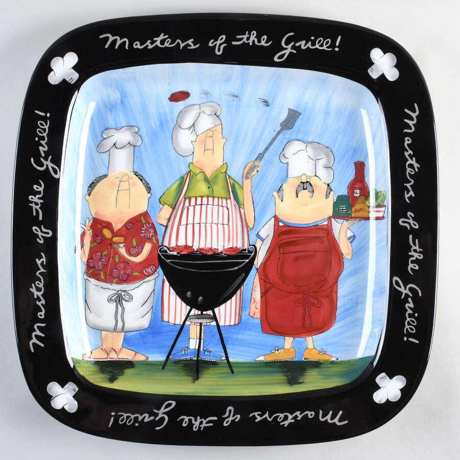 Masters of the Grill 16" Square Serving Platter by Certified International-1