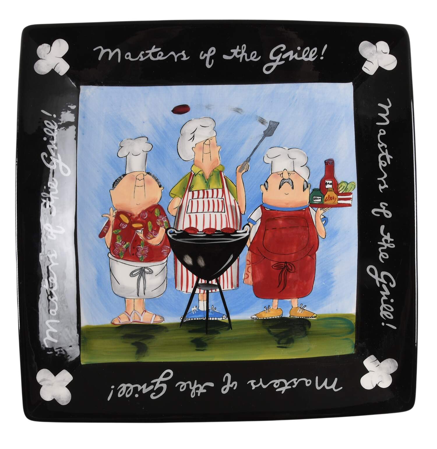 Masters of the Grill 13" Square Serving Platter by Certified International-1