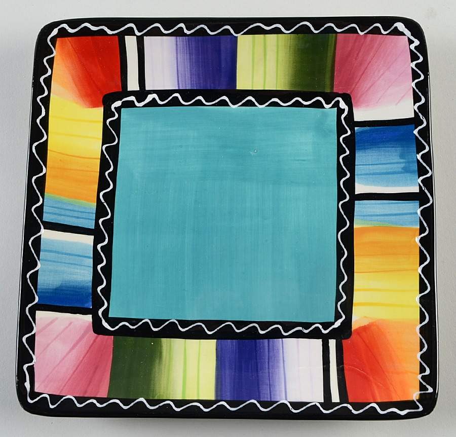 Serape Square Salad Plate by Certified International-1