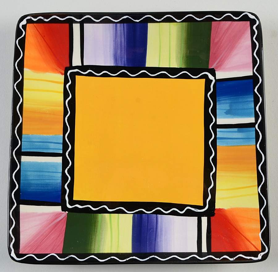 Serape Square Salad Plate by Certified International-1