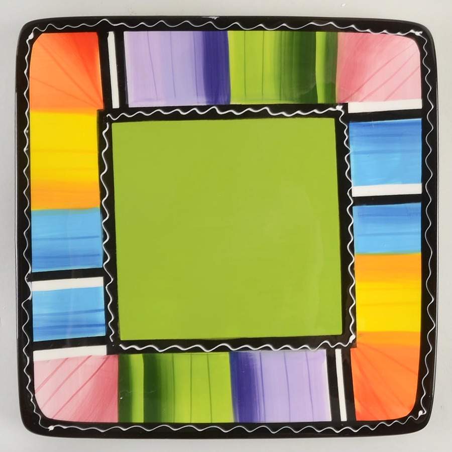 Serape Square Dinner Plate by Certified International-1