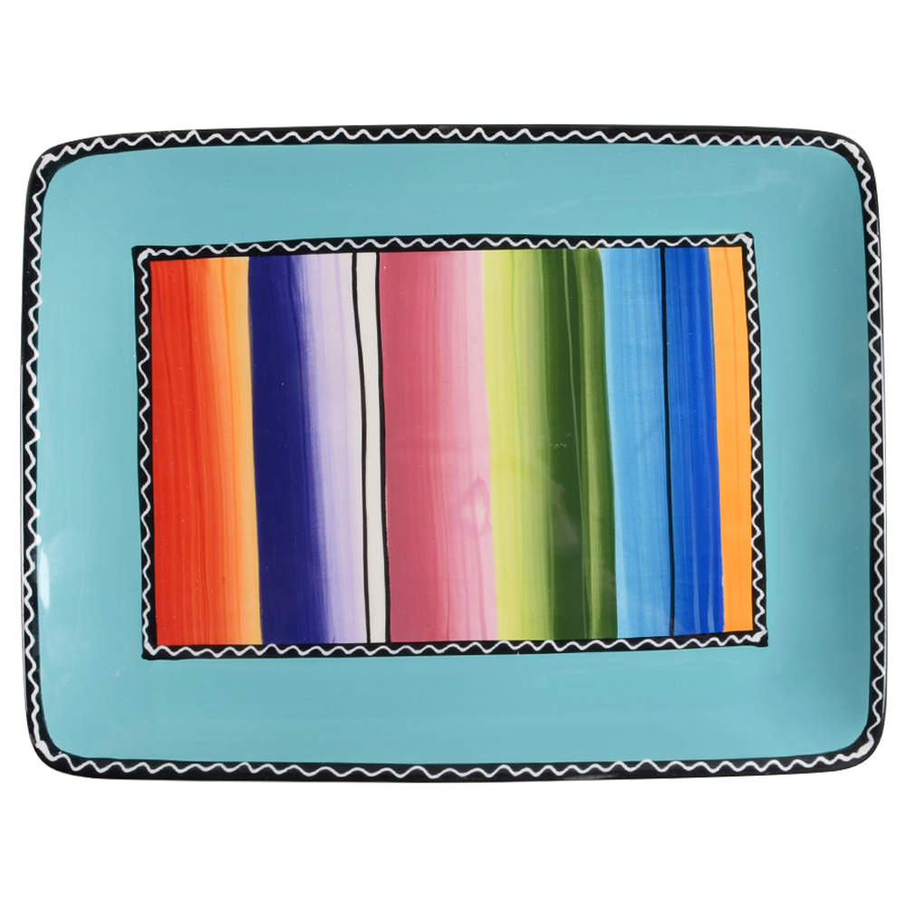 Serape 16" Rectangular Serving Platter by Certified International-1
