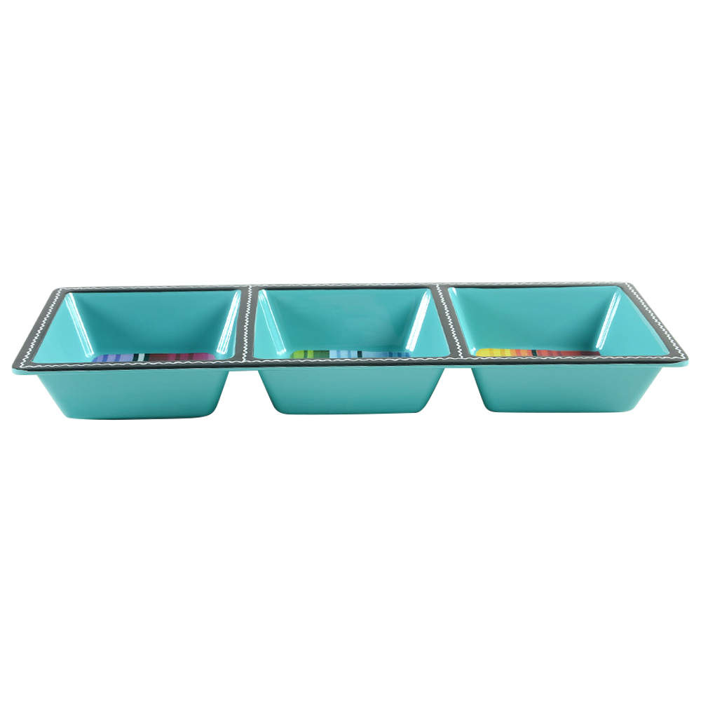 Serape Melamine 3-Part Relish by Certified International-1